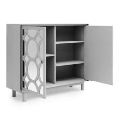 Dunelm Delphi Grey Small Slim Cabinet -Furniture Store 30775933 alt04