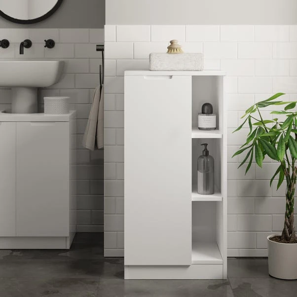 Dunelm Lopez White Bathroom Console Unit 3 Dunelm Lopez White Bathroom Console Unit