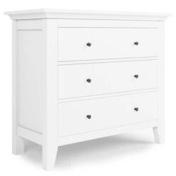 Dunelm Lynton 3 Drawer Chest White -Furniture Store 30780209 alt01