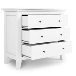 Dunelm Lynton 3 Drawer Chest White -Furniture Store 30780209 alt04
