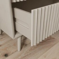 Dunelm Neena 3 Drawer Chest, White Wash Acacia Wood -Furniture Store 30781307 alt03