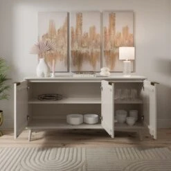 Dunelm Neena Large Sideboard, White Wash Acacia Wood 10 Dunelm Neena Large Sideboard, White Wash Acacia Wood -Furniture Store 30781309 alt02