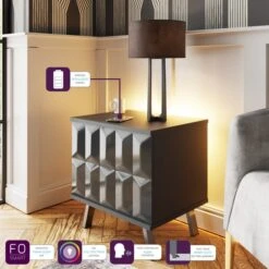 Frank Olsen Furniture Elevate Smart LED 1 Door Lamp Table -Furniture Store 30792850 alt01