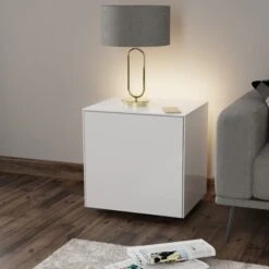 Frank Olsen Furniture Intel LED 1 Door Lamp Table