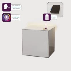 Frank Olsen Furniture Intel LED 1 Door Lamp Table 10 Frank Olsen Furniture Intel LED 1 Door Lamp Table -Furniture Store 30793107 alt02