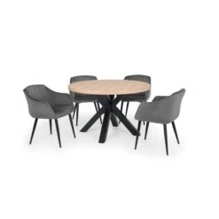 Julian Bowen Berwick Round Dining Table Oak -Furniture Store 30794139 alt05
