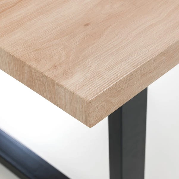 Julian Bowen Berwick Rectangular Dining Table Oak 6 Julian Bowen Berwick Rectangular Dining Table Oak - Image 4