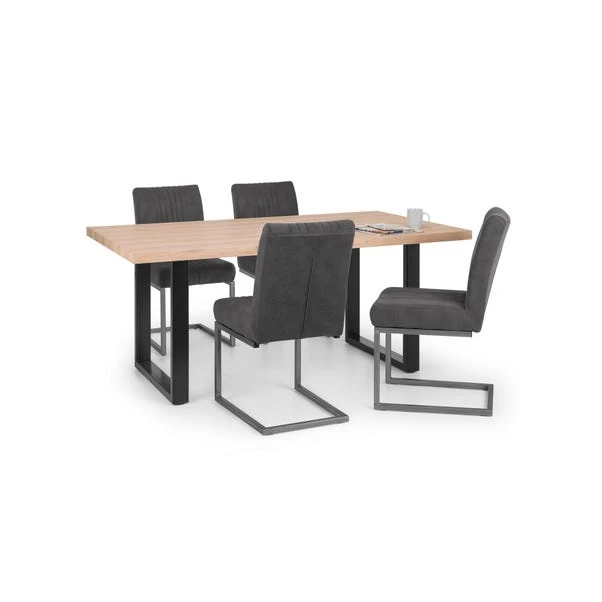 Julian Bowen Berwick Rectangular Dining Table Oak 8 Julian Bowen Berwick Rectangular Dining Table Oak - Image 6