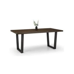 Julian Bowen Brooklyn Rectangular Dining Table Dark Oak 9 Julian Bowen Brooklyn Rectangular Dining Table Dark Oak -Furniture Store 30794156 alt01