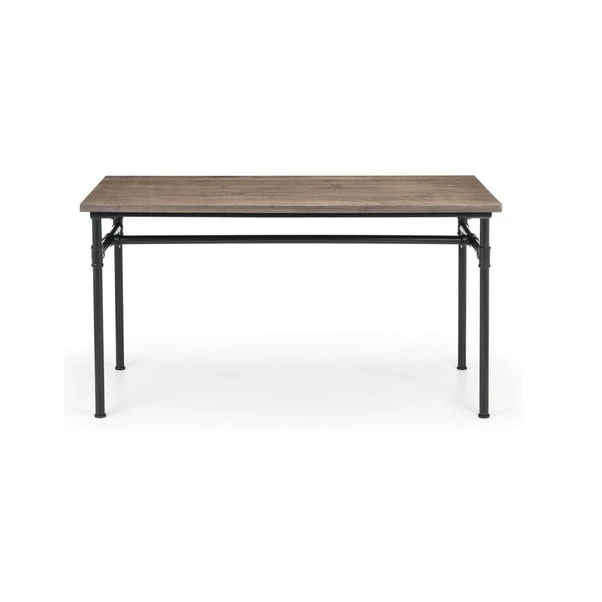 Julian Bowen Carnegie Rectangular Dining Table Mocha Elm 4 Julian Bowen Carnegie Rectangular Dining Table Mocha Elm - Image 2