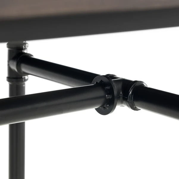 Julian Bowen Carnegie Rectangular Dining Table Mocha Elm 5 Julian Bowen Carnegie Rectangular Dining Table Mocha Elm - Image 3