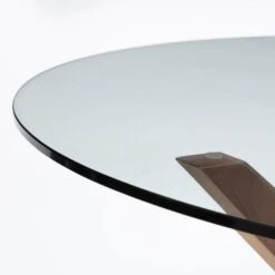 Julian Bowen Chelsea Small Round Glass Dining Table With 4 Cayman Dining Chairs -Furniture Store 30794182 alt02