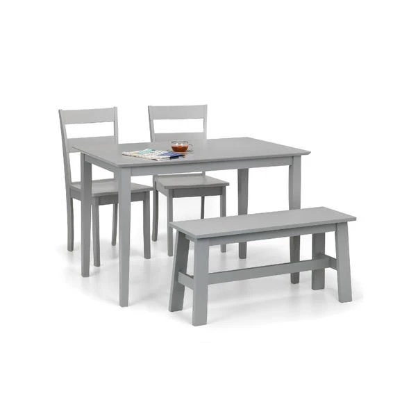 Julian Bowen Kobe Compact Rectangular Dining Table Grey 5 Julian Bowen Kobe Compact Rectangular Dining Table Grey - Image 3