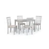 Julian Bowen Taku Rectangular Grey Dining Table With 4 Coast Grey Chairs -Furniture Store 30794378