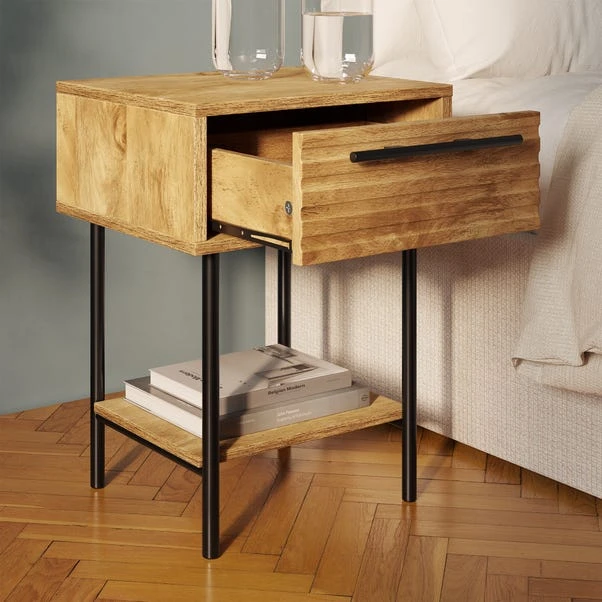 Dunelm Bryant 1 Drawer Bedside 5 Dunelm Bryant 1 Drawer Bedside - Image 3