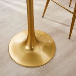 Dunelm Silas White Faux Marble Bar Table Gold 9 Dunelm Silas White Faux Marble Bar Table Gold -Furniture Store 30802254 alt02