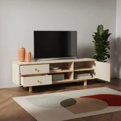Dunelm Iver Extra Wide TV Unit -Furniture Store 30802377 alt02