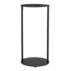 Dunelm Cole Side Table With LED Light Black -Furniture Store 30802415 alt04