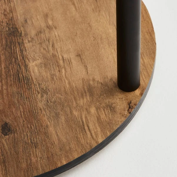 Dunelm Fulton Side Table With LED Lights Rustic Pine 5 Dunelm Fulton Side Table With LED Lights Rustic Pine - Image 3