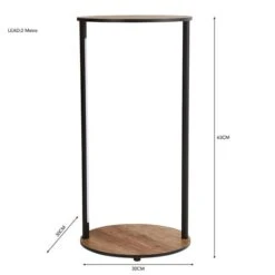 Dunelm Fulton Side Table With LED Lights Rustic Pine 13 Dunelm Fulton Side Table With LED Lights Rustic Pine -Furniture Store 30802439 alt05