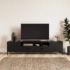 Dunelm Fulton Black Extra Wide TV Unit -Furniture Store 30803125