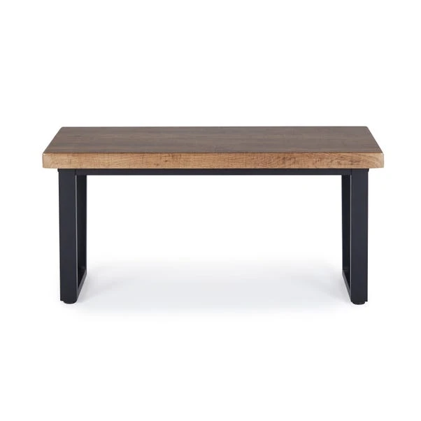 Dunelm Freddie Rustic Wood Long Side Table 4 Dunelm Freddie Rustic Wood Long Side Table - Image 2