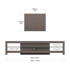 AVF Calibre Wide TV Stand 180cm, Oak Effect -Furniture Store 30812451 alt04
