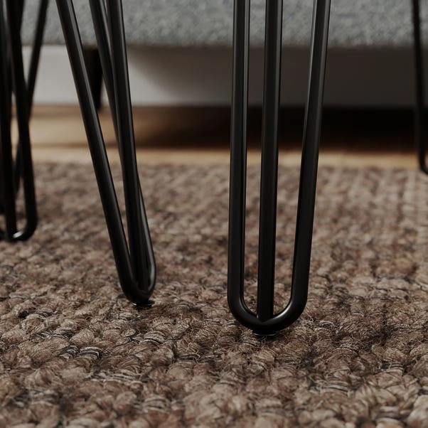 Dunelm Bella Coffee Nest Set Oak Effect 6 Dunelm Bella Coffee Nest Set Oak Effect - Image 4