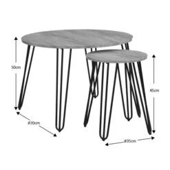 Dunelm Bella Coffee Nest Set Oak Effect 13 Dunelm Bella Coffee Nest Set Oak Effect -Furniture Store 30817122 alt05