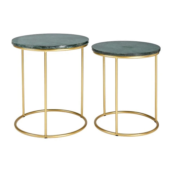 Pacific Lifestyle Pacific Milly Set Of 2 Nest Of Side Tables, Marble 5 Pacific Lifestyle Pacific Milly Set Of 2 Nest Of Side Tables, Marble - Image 3