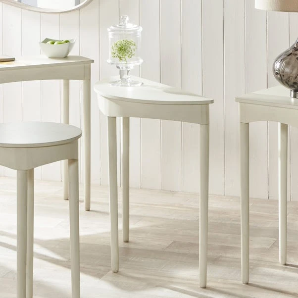 Pacific Lifestyle Pacific Naha Half Moon Console Table, Painted Pine 3 Pacific Lifestyle Pacific Naha Half Moon Console Table, Painted Pine